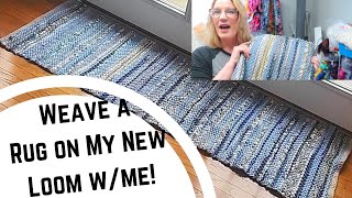 Weave a Rag Rug With me on my New Harrisville Floor LoomGreat Beginner Weaving Project [upl. by Gnos16]