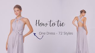 Elegant Halter Style Tutorial for 72Styles Infinity Dress  StepbyStep Guide [upl. by Ahsenrad]