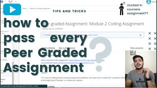 Pass Every Coursera PeerGraded Assignment With 100  Credit 2020  Coursera Assignment  Coursera [upl. by Bonilla]