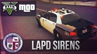 GTA V Mod  LAPD Fed Sig SS2000 Sirens  RELEASED [upl. by Felise605]