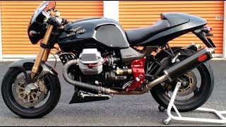 Moto Guzzi V11 exhaust sound and acceleration [upl. by Emmey]