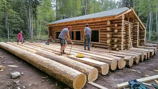 Family of 7 Builds Amazing LOG HOUSE in Alaska in 2 Years  Start to Finish by MontanaHaven [upl. by Bright]