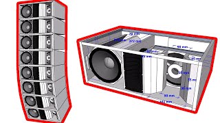 PLAN W8LM Line array speaker [upl. by Susie]