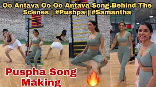 Oo Antava Oo Oo Antava Song Behind The Scenes  Pushpa  Samantha  Pushpa Song Making [upl. by Amikat295]