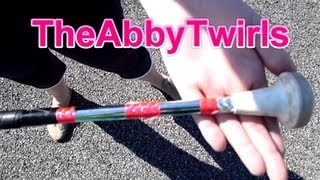 Type of Baton  Getting Started  How to Twirl a Baton Tutorial  TheAbbyTwirls [upl. by Enelrahs]