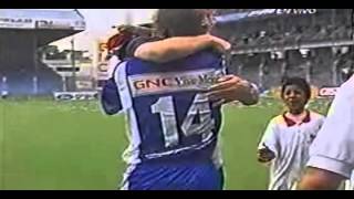 Otilino Tenorio  Celebración de Gol Emelec Bicampeon 2002 [upl. by Adaran122]