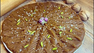 How to make Iranian saffron halva  halva recipe [upl. by Calendra]