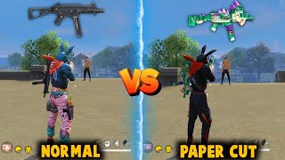 UMP  GATORS PAPERCUT VS WITHOUT SKIN UMP ABILITY TEST IN FREE FIRE BEST UMP SKIN  FREE FIRE [upl. by Leraj]