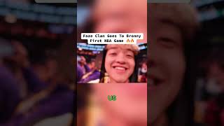 Faze Clan Goes To Bronny First NBA Game basketball faze clips twitch [upl. by Boarer]