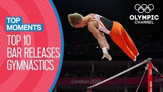 Top 10 Gymnastics Horizontal Bar Releases at Olympic Games  Top Moments [upl. by Lattie]