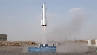 Homemade SpaceX Starship SN11 10m Flight Test with onboard camera and Belly flop！ [upl. by Akinna]