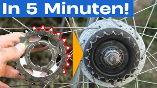 Nabenschaltung Ritzel wechseln – Shimano [upl. by Nomead]