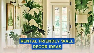 How to Create Rental Friendly Wall Decor ideas [upl. by Janyte327]