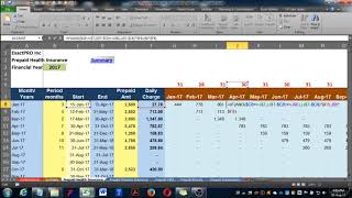 004 Formulas Update for Exact Date Prepaid Exps Amortisation Part 2 [upl. by Jessamine]