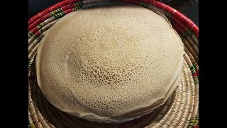 Injera aus Weizenmehl Äthiopische Küche [upl. by Ola777]