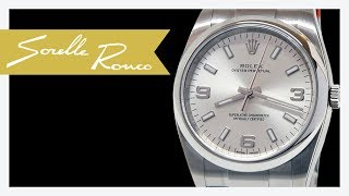 ROLEX Oyster Perpetual 34 mm Silver 369 Arab [upl. by Andryc973]