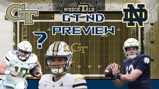 Georgia Tech Notre Dame Preview Whos starting for GT at QB Stay away from betting this game [upl. by Evadne666]