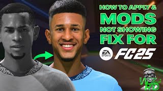 HOW TO APPLY amp MODS NOT SHOWING FIX FOR EA FC 25 [upl. by Oicnerual190]