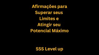 Afirmações para Superar seus Limites 120 min  tela escura prosperidade SSS level up [upl. by Hadik539]