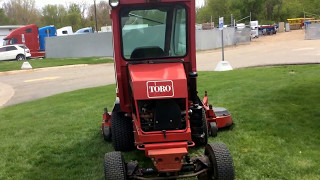 Toro Groundsmaster hydrostatic front deck lawn mower  For Sale  Online Auction [upl. by Elbring221]