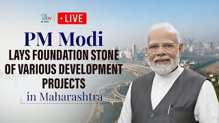 LIVE PM Modi lays foundation stone inaugurates various projects in Maharashtra [upl. by Darra]