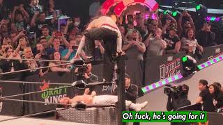 LIVE Jeff Hardy Stiff Swanton Bomb To Matt Jackson Laying On Steel Steps [upl. by Izy]