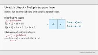 Multiplicera och utveckla parenteser [upl. by Gausman378]