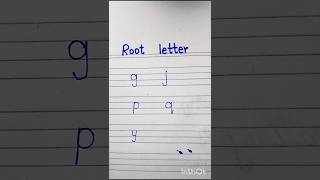 Rootletter shortsfeed shorts penmanship handwriting [upl. by Sillyrama]