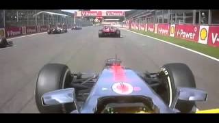 F1 2012 Belgium Spa Start Crash Onboard [upl. by Pfeifer]