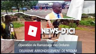 LANCEMENT OPERATION RAMASSAGE DES ORDURES NTOUM [upl. by Yelrebmik]