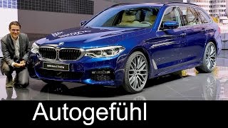 BMW 5Series Touring REVIEW 5er Touring G31 neu allnew Geneva Motor Show  Autogefuehl [upl. by Nahsrad]