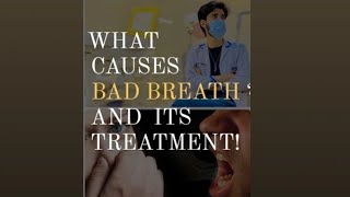 bad breath  Halitosis  Causesprevention and treatment  oral health bad mouth smell [upl. by Peder]