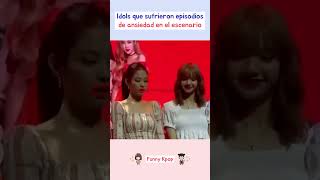 Idols que sufrieron episodios de ansiedad en el escenario kpop shorts [upl. by Rochus186]