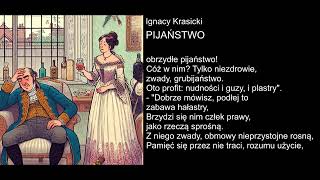 Ignacy Krasicki  PIJAŃSTWO [upl. by Nagirrek]