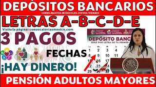 ¡HOY REGAL0 FELICIDADES 🎯Inician Depósitos Pensión Bienestar Adultos Mayores ABCDE 12345 [upl. by Labina]