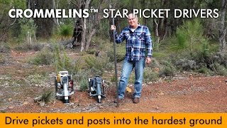 16hp Crommelins Star Picket Driver  Easy fencing [upl. by Jo-Ann]