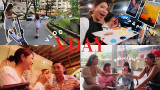 vday vlog  date night beam tour kl’s best italian cafe galentine’s with the girls 中文字幕 [upl. by Clare]