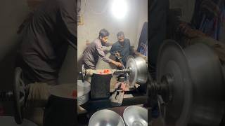 Stainless steel large bowl manufacturing process shorts utensils reels [upl. by Atnahsa]