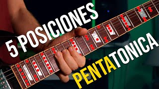 Escala PENTATONICA 5 Posiciones para Dominar el Diapasón [upl. by Maressa]