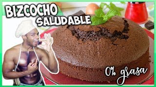 como hacer BIZCOCHO de CHOCOLATE SALUDABLE 🤤fácil y sin azúcar [upl. by Collete670]