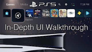 PlayStation 5 UI Walkthrough 60FPS  PS Store PS Plus PS Now Settings Etc [upl. by Heathcote526]