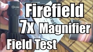 Firefield 7x Tactical Magnifier Review Range Time and Unbox [upl. by Kauslick740]