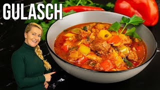 Du wirst mein Ungarisches Gulasch lieben  Gulasch Eintopf Rezept einfach lecker [upl. by Zined357]