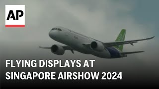 LIVE Flying displays at Singapore Airshow 2024 [upl. by Bolen]