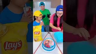 Potato lays vs Angel cake icecream funny viralvideo shorts [upl. by Auhsoj]