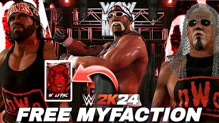 WWE 2K24  NEW NWO Wolfpac MyFaction Persona Cards Entrances FREE [upl. by Lang608]