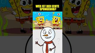 WER IST DER ECHTE SPONGEBOB quiz herausforderungen [upl. by Cassie]