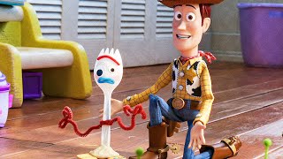 Toy Story 4 2019  Woody Rescues Forky  Woody Finds Forky Scene HD Movie Clip [upl. by Eirollam550]