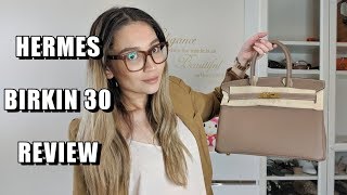 HERMES BIRKIN 30 INDEPTH REVIEW  MY OPINION VS BIRKIN 25 amp 35  quotINVESTMENTquot STATUS [upl. by Laing]