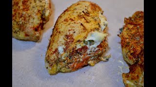 Chicken breast stuffed with spinach and cream cheese [upl. by Adriane664]